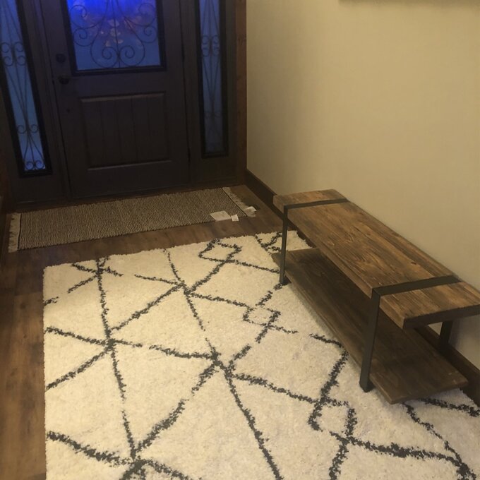 【Furniture】Alezzi 48'' Wide Birch Solid Wood Hall Tree with Bench