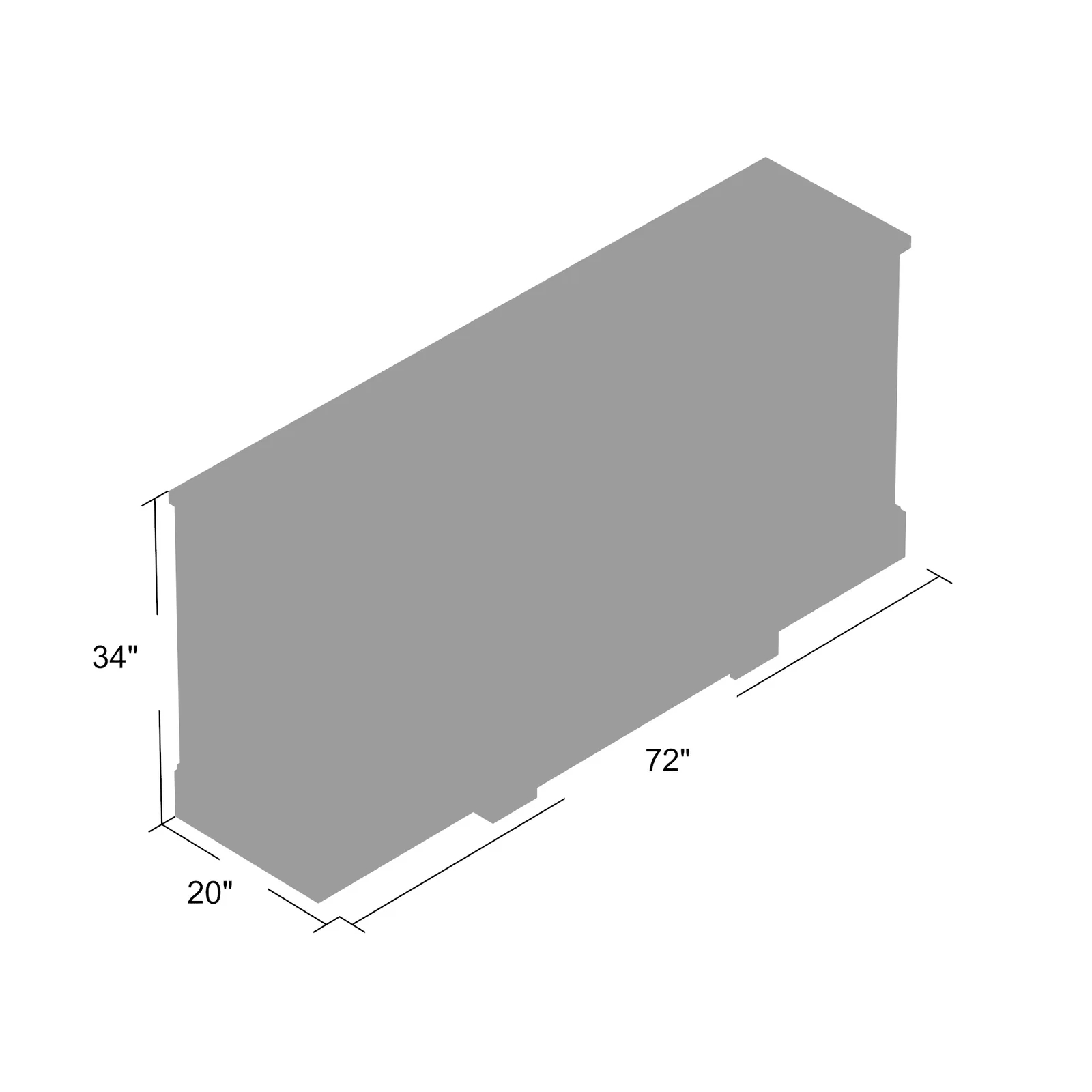 【Furniture】Casserly Solid Wood TV Stand for TVs up to 88