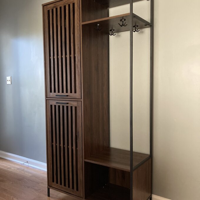 【Furniture】Mcquillen 36'' Wide Hall Tree with Shoe Storage