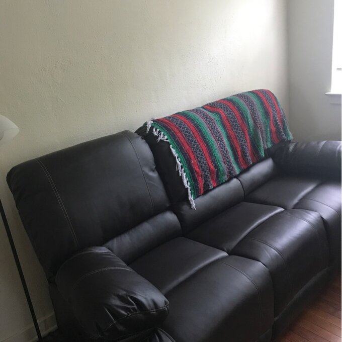 【Furniture】Edgar 81'' Vegan Leather Sofa