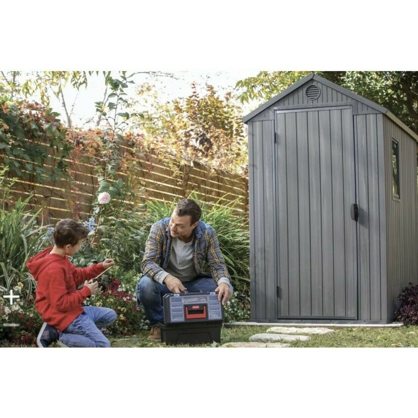 Keter Darwin Shed Grey 6 X 4 Ft Waterproof Garden Storage Shed Cheapest