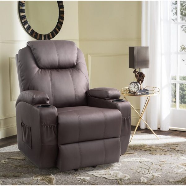 Low price sale imitation leather electric recliner heated massage chair