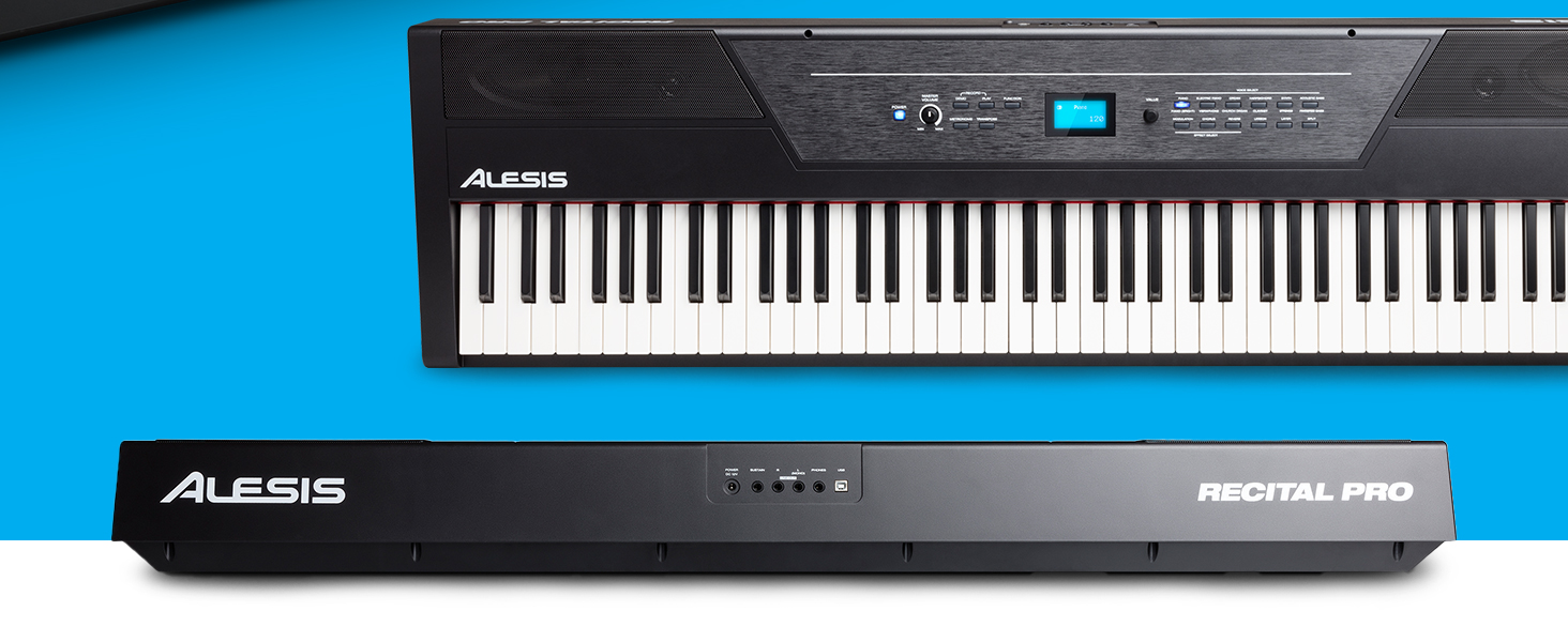 Alesis Recital Pro - Digital Electric Piano / Keyboard with 88 Weighted Hammer Action Keys