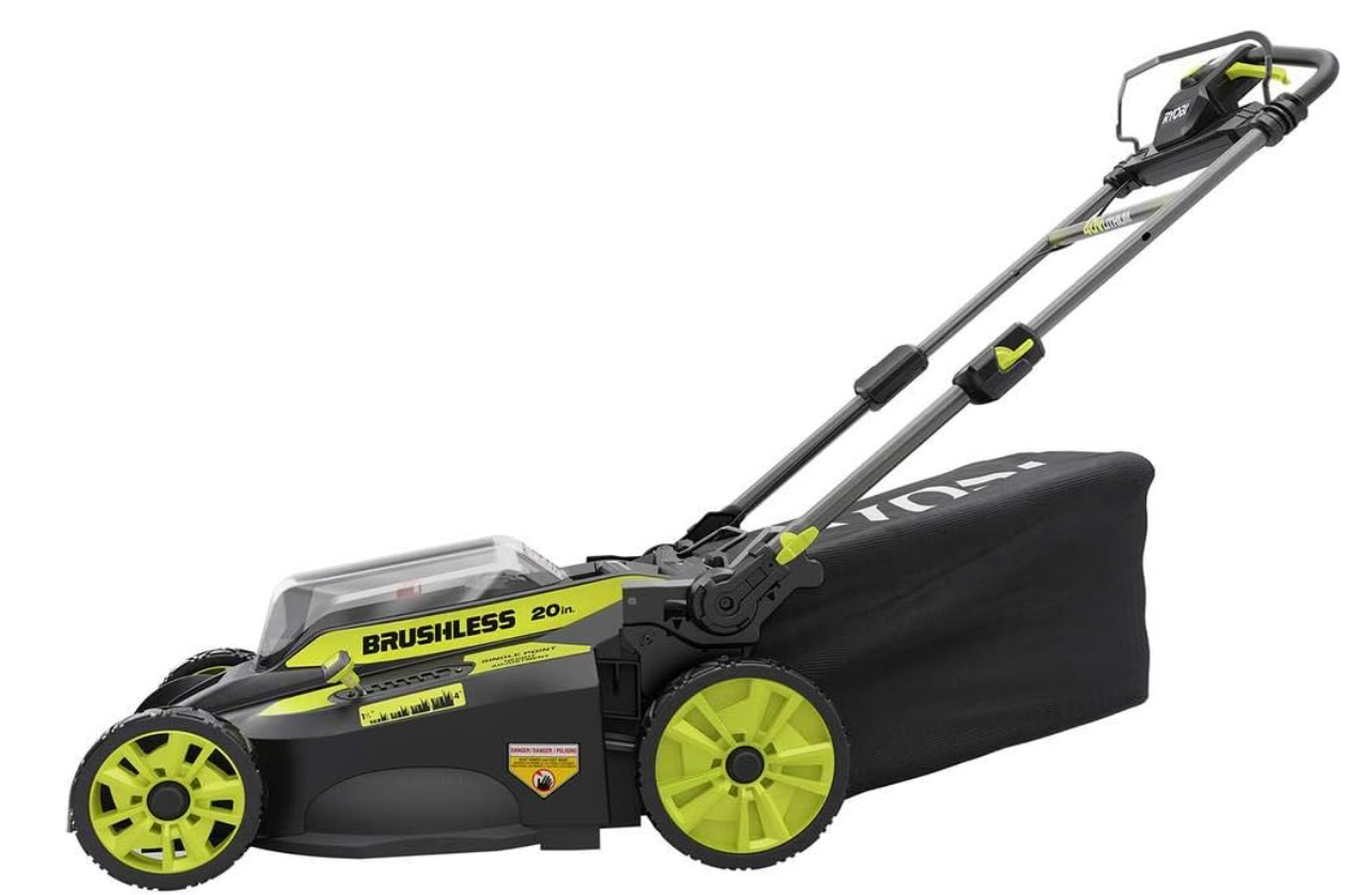 RYOBI 20 in. 40-Volt 6.0 Ah Lithium-Ion Battery Brushless Cordless Walk Behind Self-Propelled.