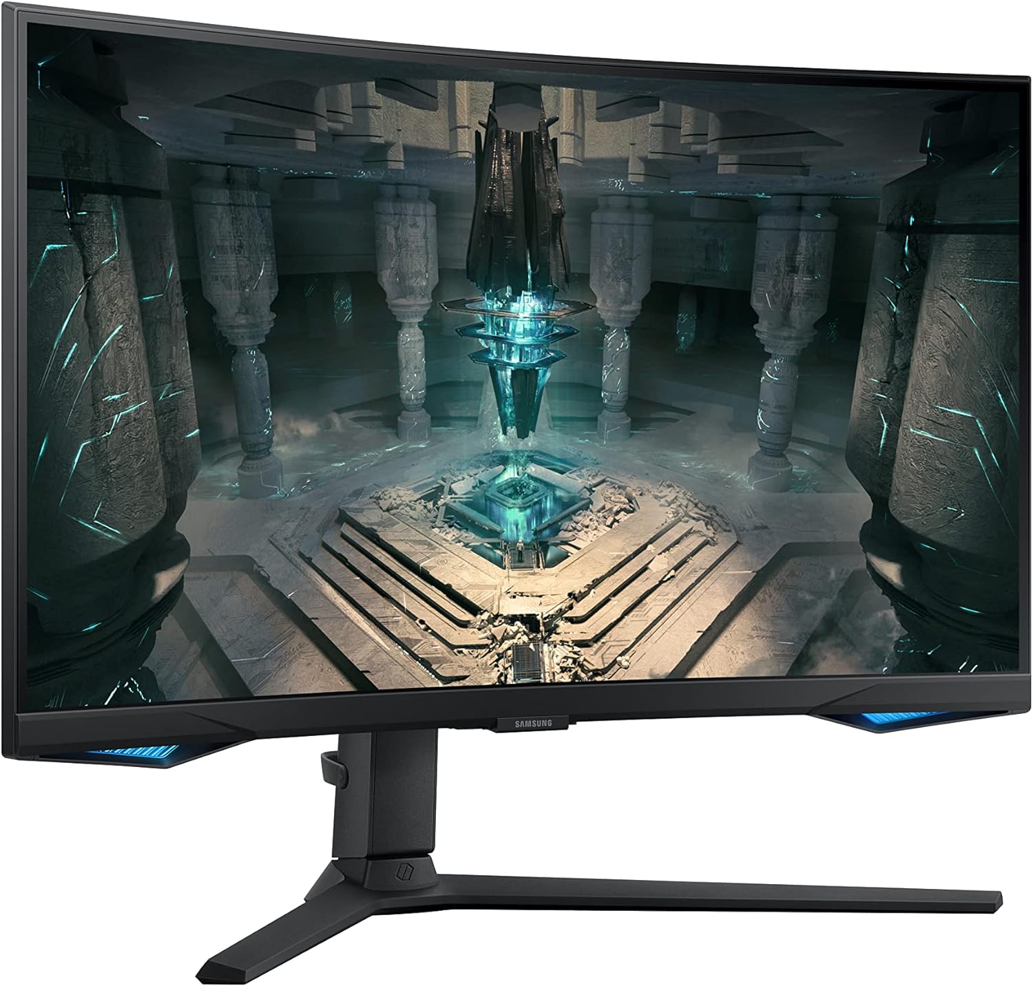Samsung Odyssey G6 Curved Smart Gaming Monitor with Speaker - QHD 2560x1440, 240Hz, 1ms, Speaker, HDMI 2.1, Full Smart Platform, Freesync Premium Pro, Height Adjustment