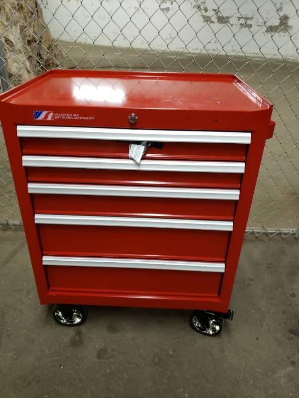 CRAFTSMAN 2000 Series 26.5-in W x 34-in H 5-Drawer Steel Rolling Tool Cabinet