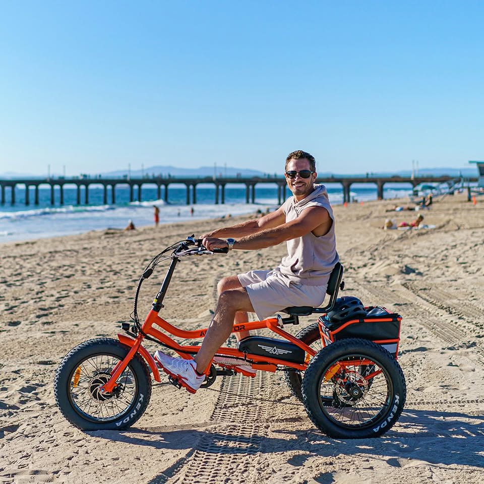 Addmotor Motan Electric Trike Adults, 85 MI, 20x4 Fat Tire 3 Wheel Electric Bicycle